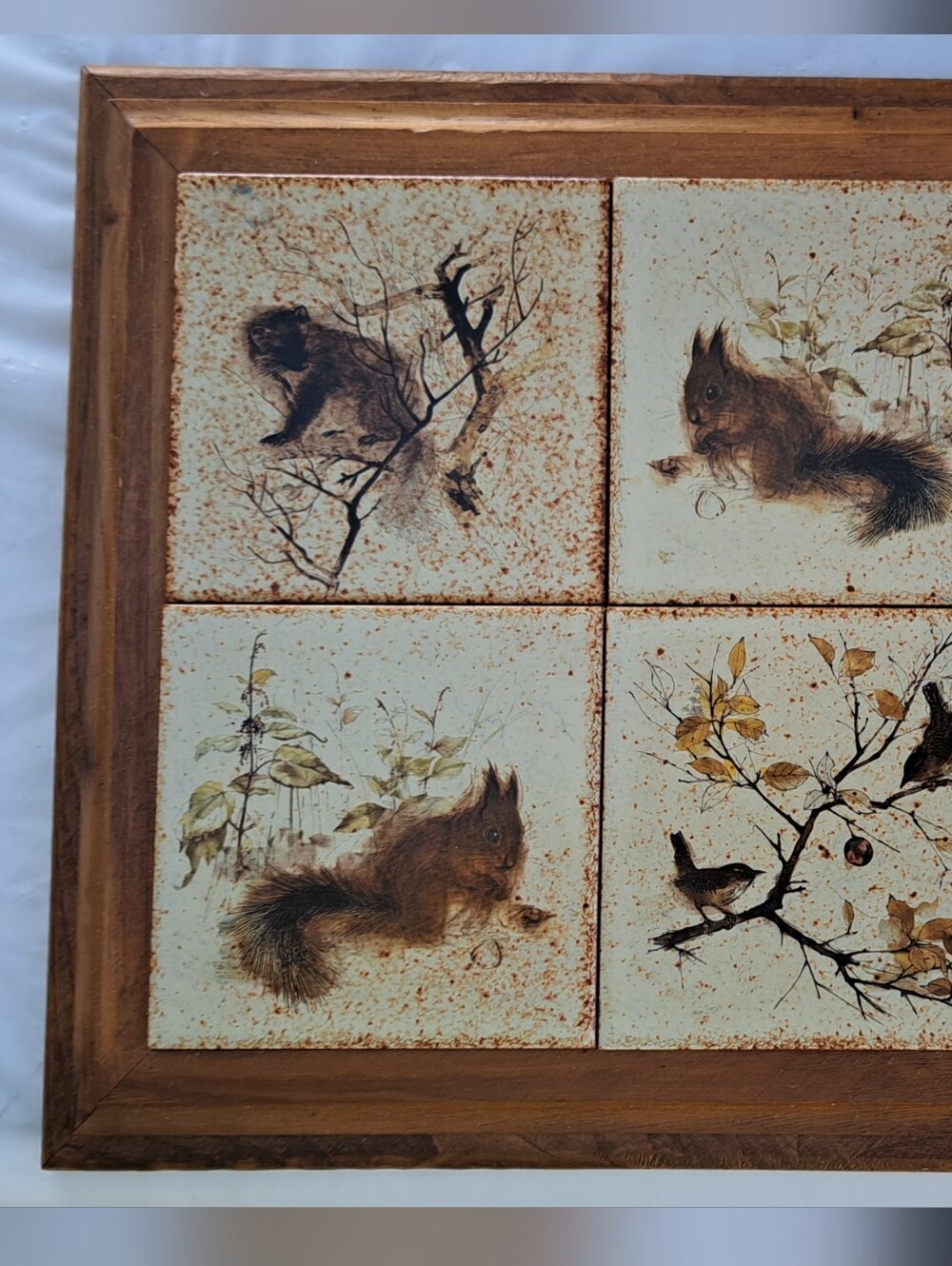 Mads Stage Artwork Oak Framed Porcelain Trivet
